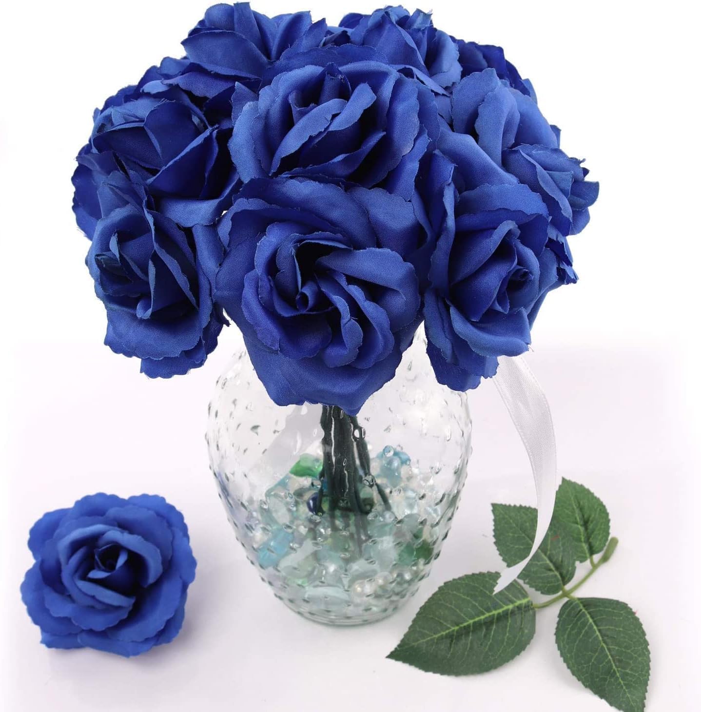 Larksilk 150Pcs Fake Rose Flower Stems (3 Packs of 50) – Silk Artificial Flowers for Wedding Decor, DIY Crafts, and Floral Arrangements