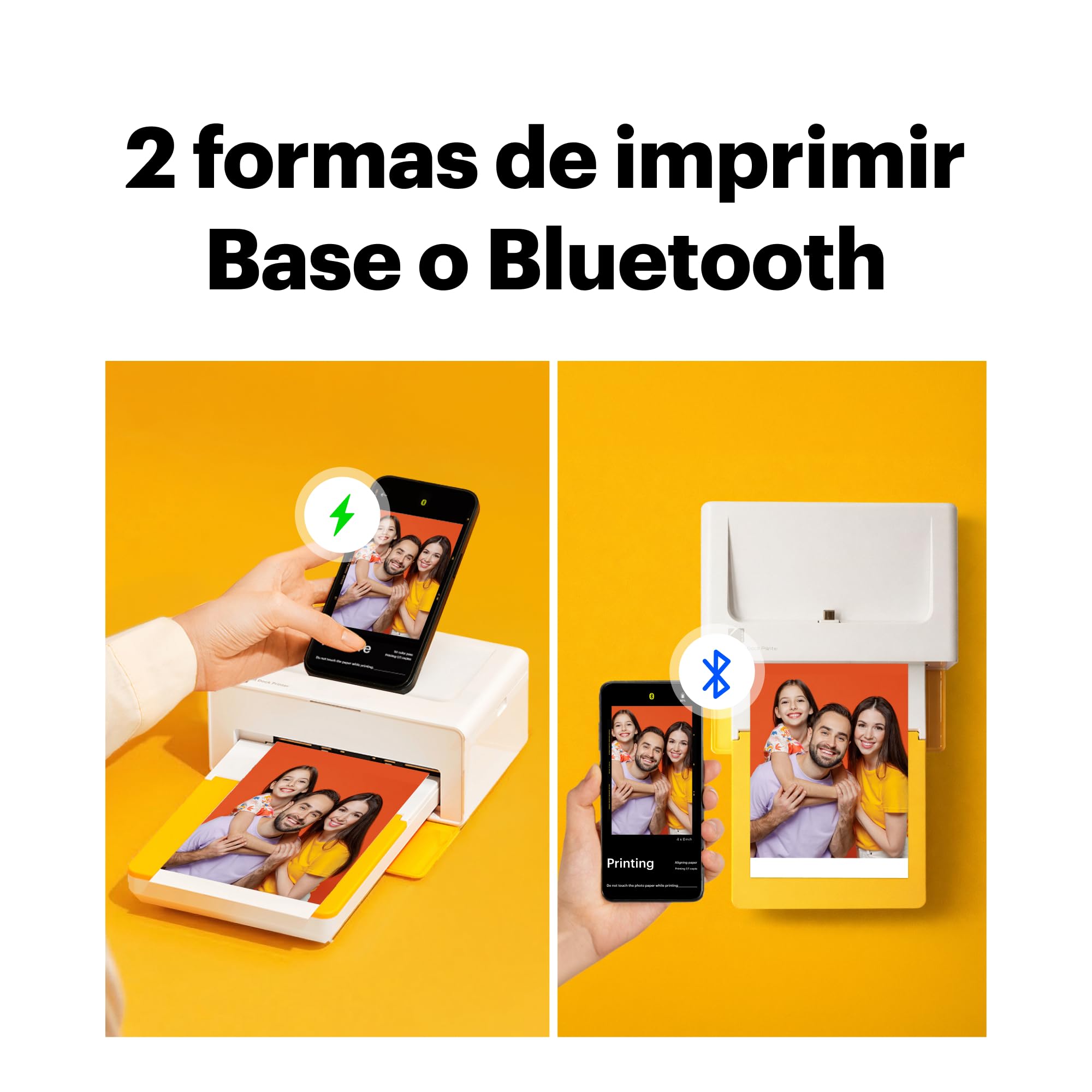 KODAK Dock Plus 4PASS Impresora de Fotos Instantánea 10x15cm 40 Hojas