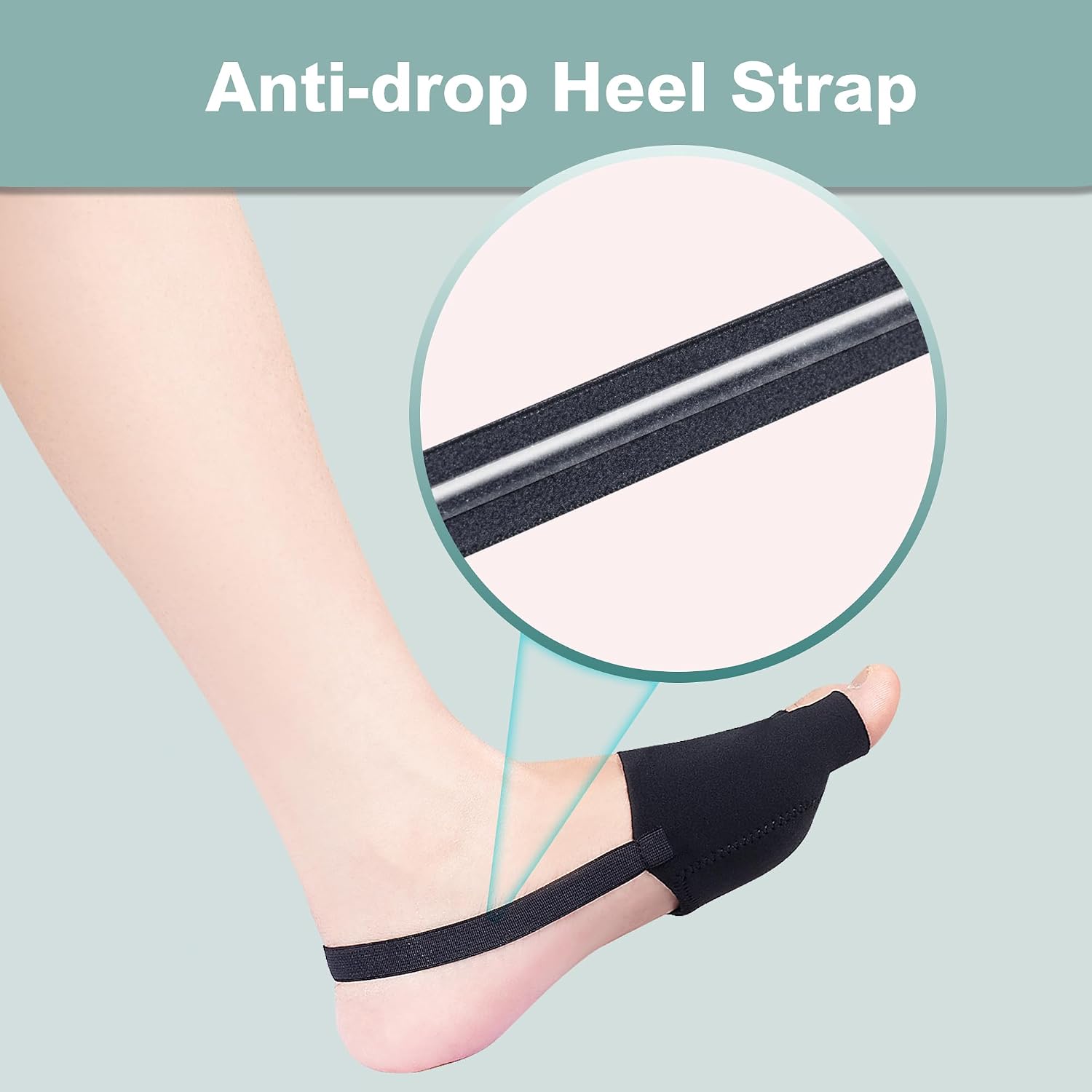 Metatarsal Pads, Ball of Foot Cushion Gel Inserts with Strap | Soft Thickened Pad, Comfortable Fabric, Forefoot Shock Absorption, Pain Relief for Mortons Neuroma-Sesamoiditis-Metatarsalgia