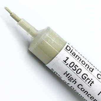 TechDiamondTools Diamond Polishing Paste & Lapping Compound 1050 Grit (12-20 Micron) | USA Made | Oil-Based Syringe | Metal, Glass, Gemstone, Knife, Jewelry | 50% Diamond Powder Concentration