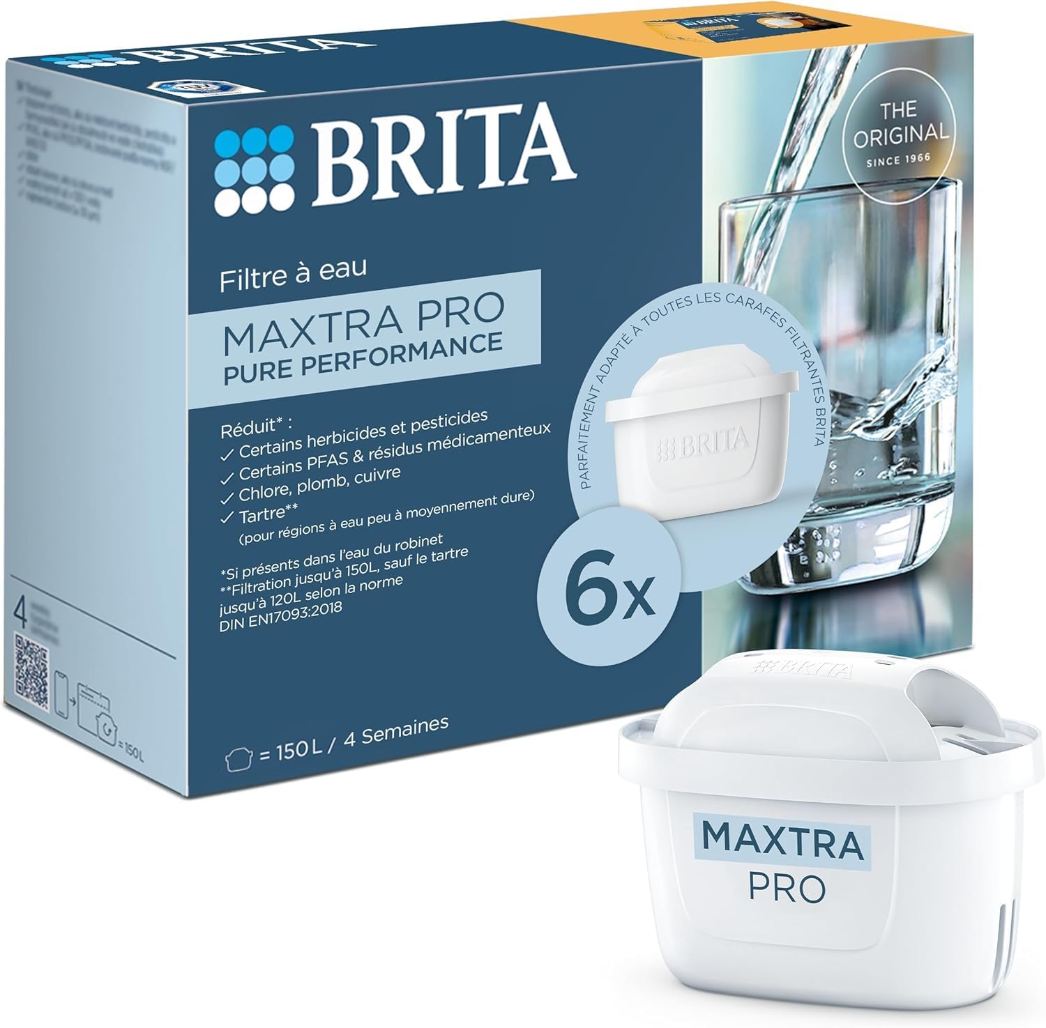 Brita Maxtra Pro Filtr do Wody, Biały, 6 szt.