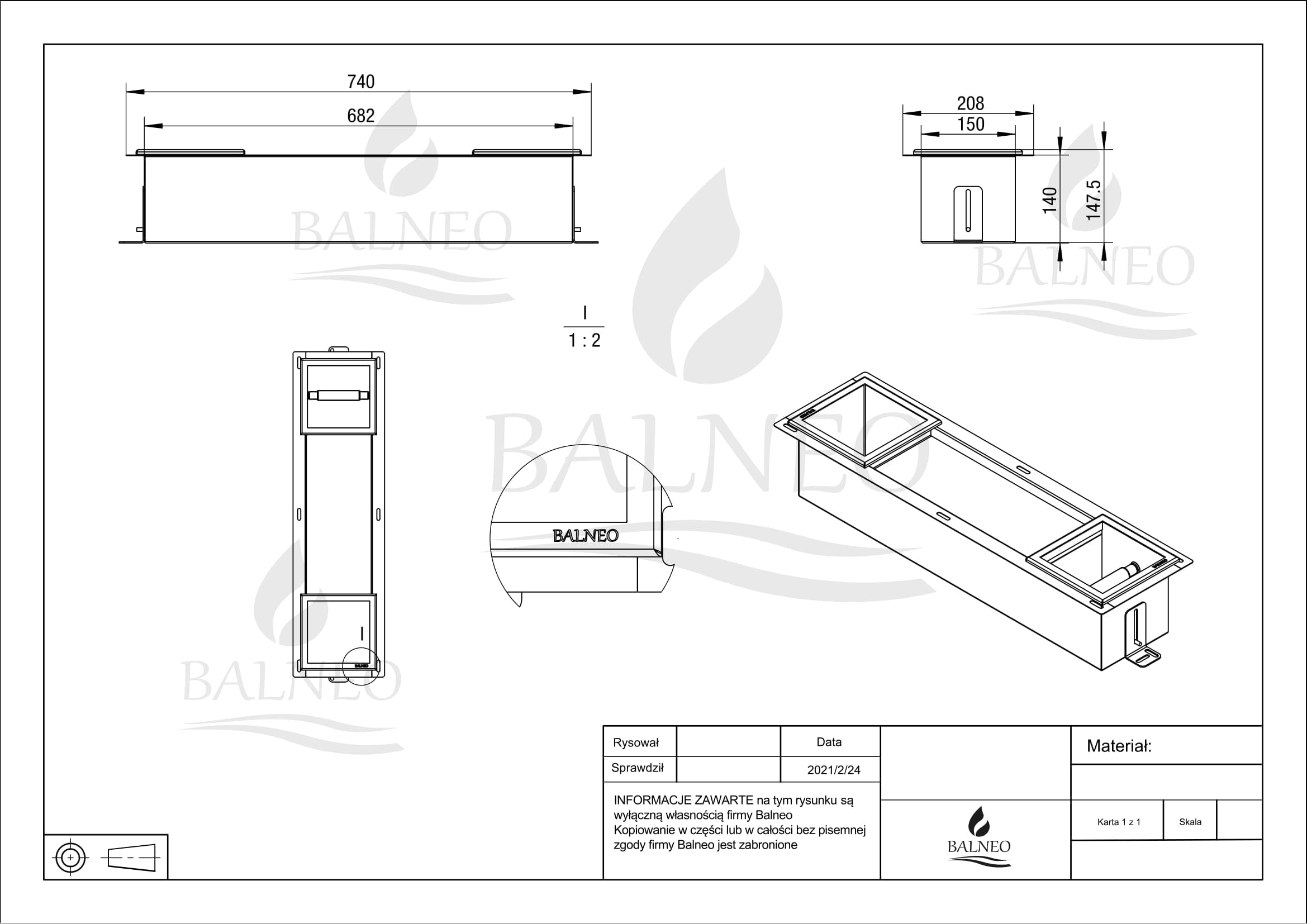 Porta Carta Igienica con Rivista per 6 Rotoli, Porta Carta Igienica per Bagno, Installazione a Parete, Oro, Acciaio Inossidabile, 74x20.8x14.75cm, Installazione Ad Incasso Wall-Box Paper 2 Oro