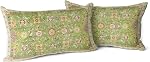 Snycler Vintage Flowers Pillow Covers 12x20 Inch Set of 2 Orange Yellow Floral Leaves Decorative Square Boho Throw Pillows for Couch Rustic Pillow Cases Home Decor Living Room Sofa Porch Outdoor