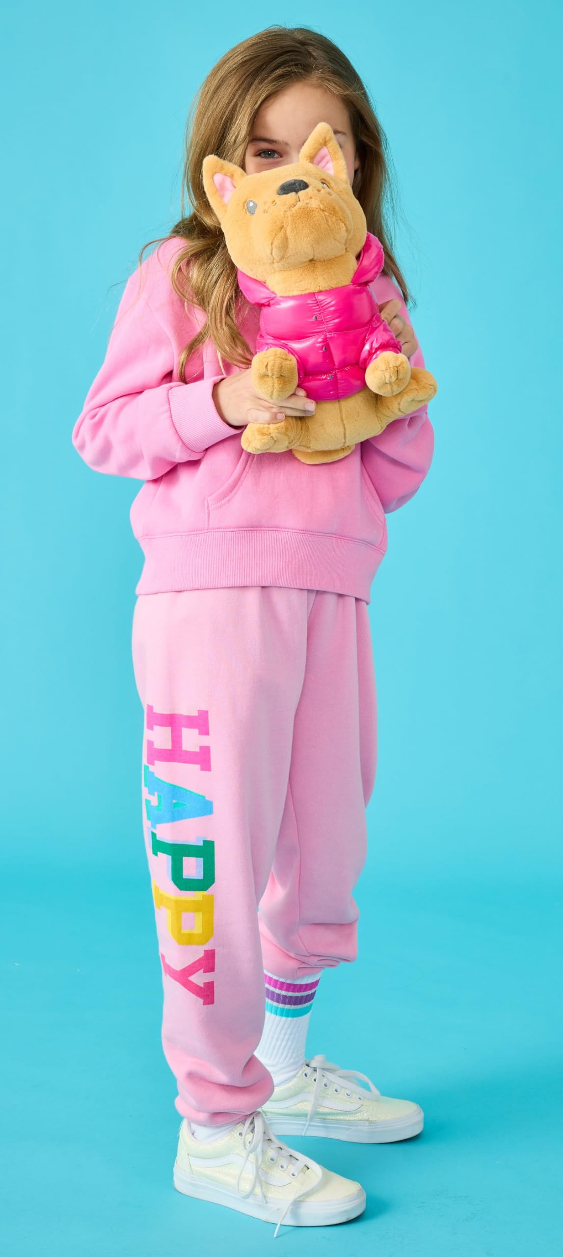 iscream Big Girls morbido Puff Fleece Fun Leg Print Sweatpant Collection