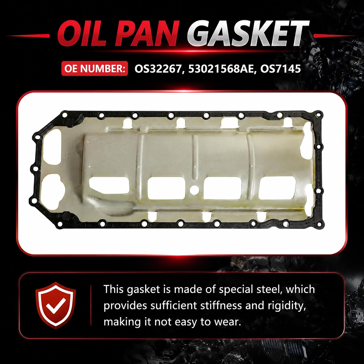 5.7L HEMI Engine Lower Gasket Replacement Fits For Dodge Durango Dodge Ram 1500 2500 3500 Chrysler Aspen Ram 1500 classic 2500 3500 5.7L 2003-2020 Replace#CR345CSA OS32267 53021568AE