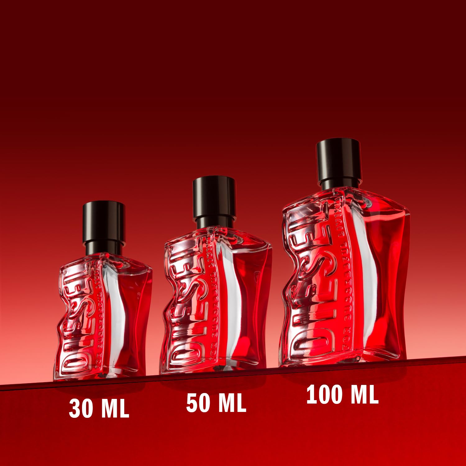 DIESEL D Red - Woda perfumowana dla mężczyzn - Aromatyczna paproć - Soczysty grejpfrut, lawenda prowansalska i drewno sandałowe - Długotrwały - Spray w sprayu