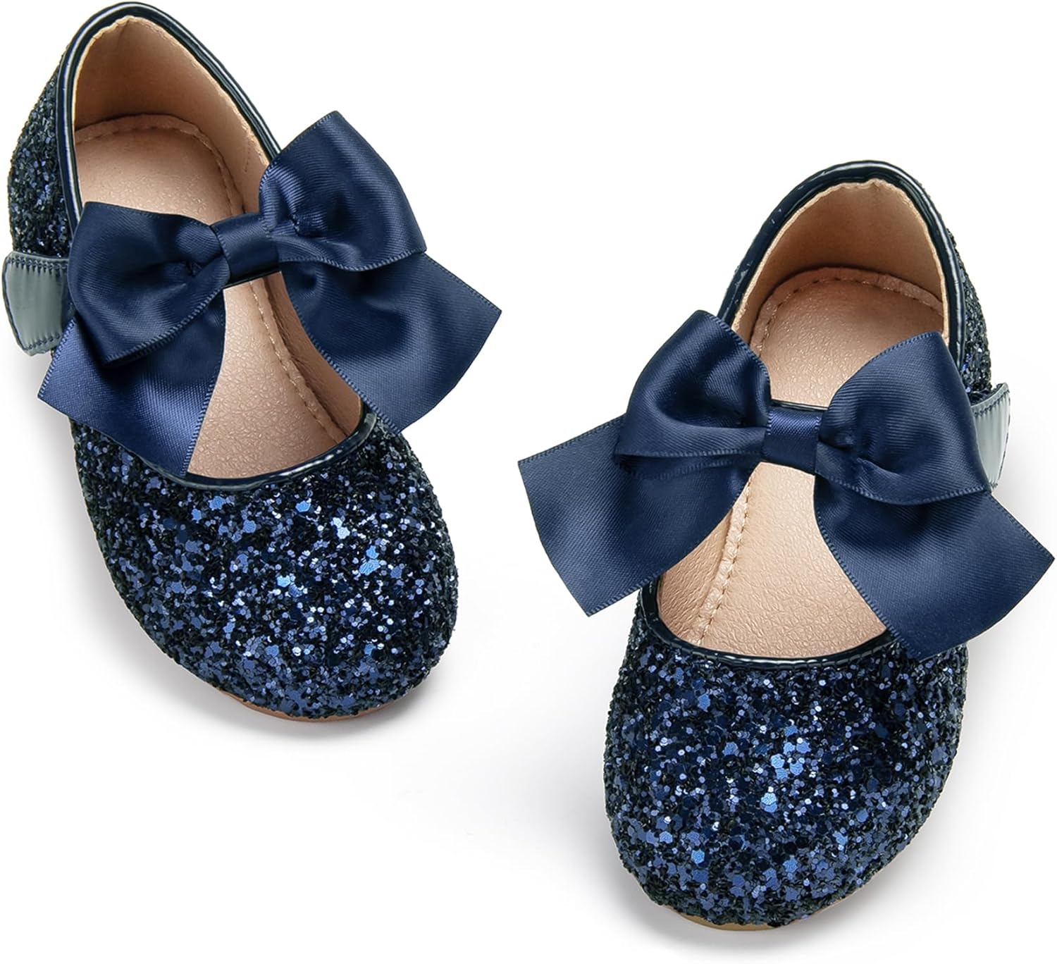 Otter MOMO Toddler/Little Girls Mary Jane Ballerina Flats Shoes Slip-on School Party Dress Shoes
