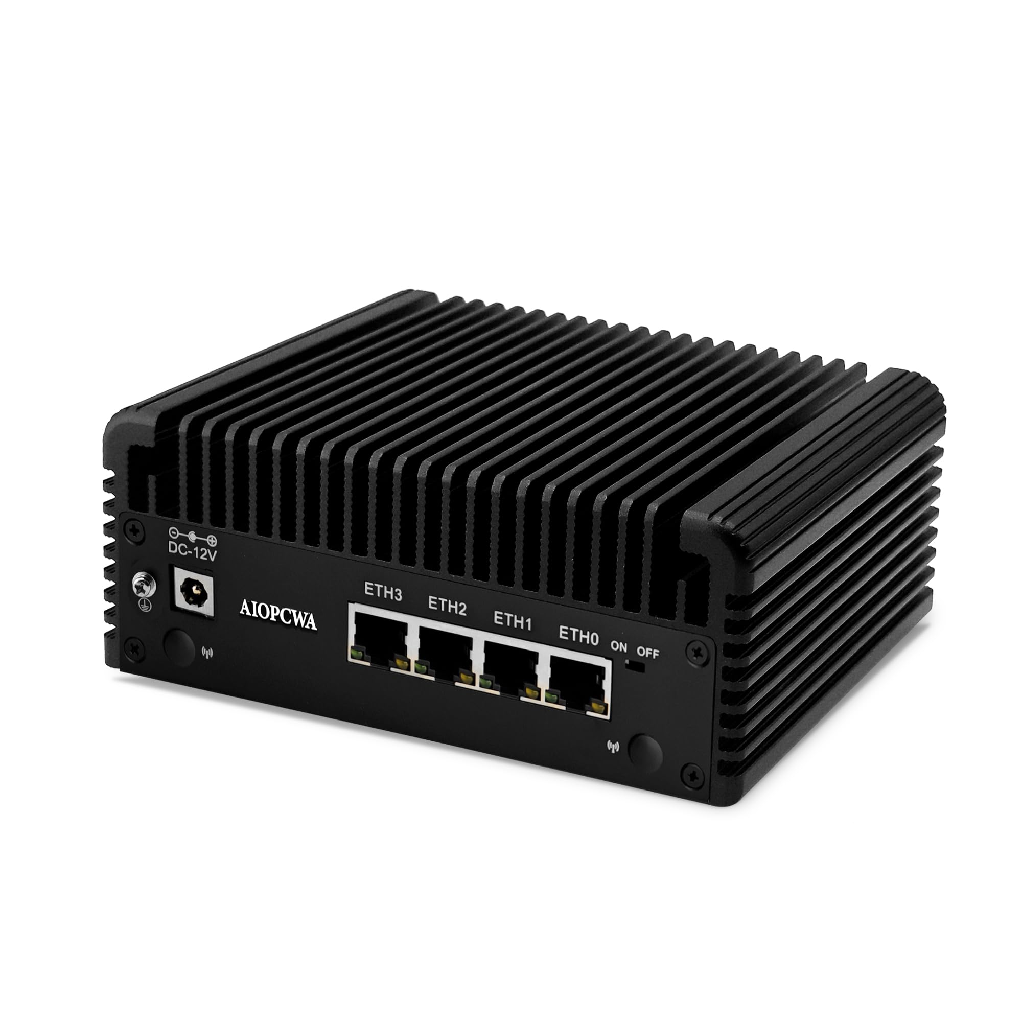 Mini PC Firewall Appliance, 4× i226V 2.5GbE LAN, J6413(4C/4T), OPNsense Micro Computer Hardware, DDR4 16GB RAM 512GB SSD, 2× NVMe, 2 ×SATA3.0, TF Slot, 2HD+USB-C, AES-NI
