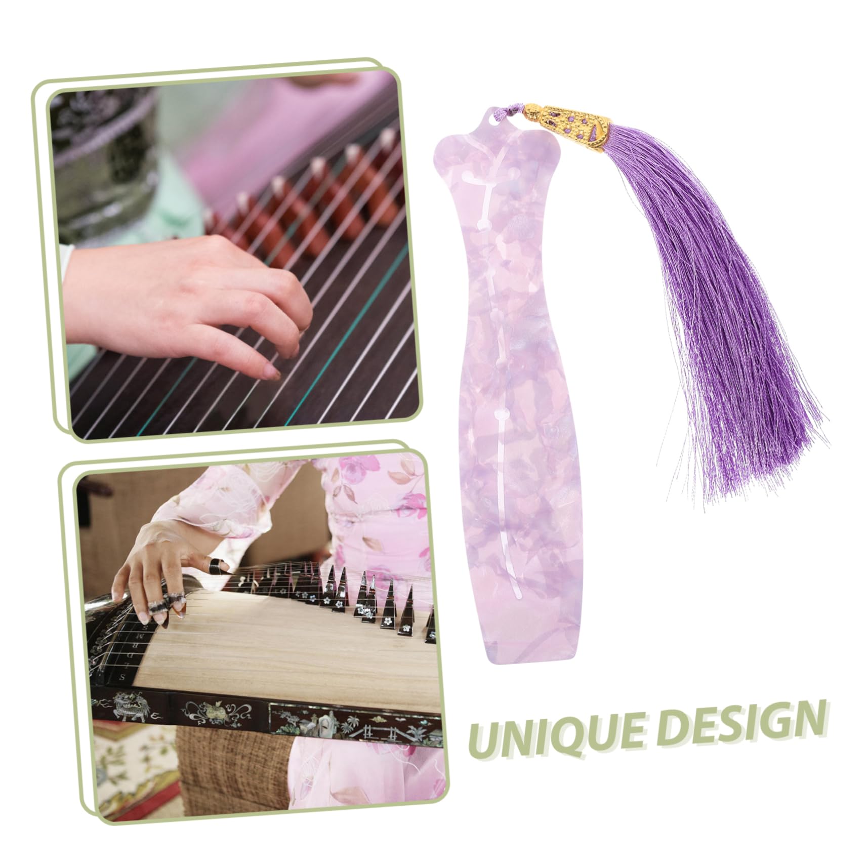 VICASKY Nail Storage Card Guzheng Pick Board Pipa Nail Organizer Anti-lost Device