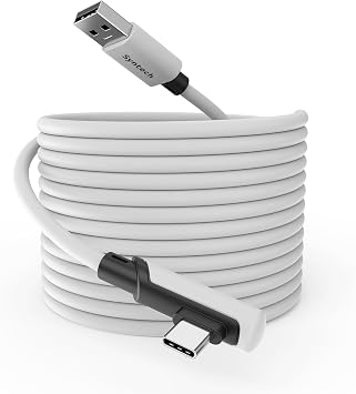 Syntech Link Cable 20ft Compatible with Oculus/Meta Quest 3S/Meta Quest 3, Quest2/Pro/Pico 4/Ultra Accessories and PC/SteamVR, High-Speed PC Data Transfer, USB 3.0 to USB C Cable for VR Headset