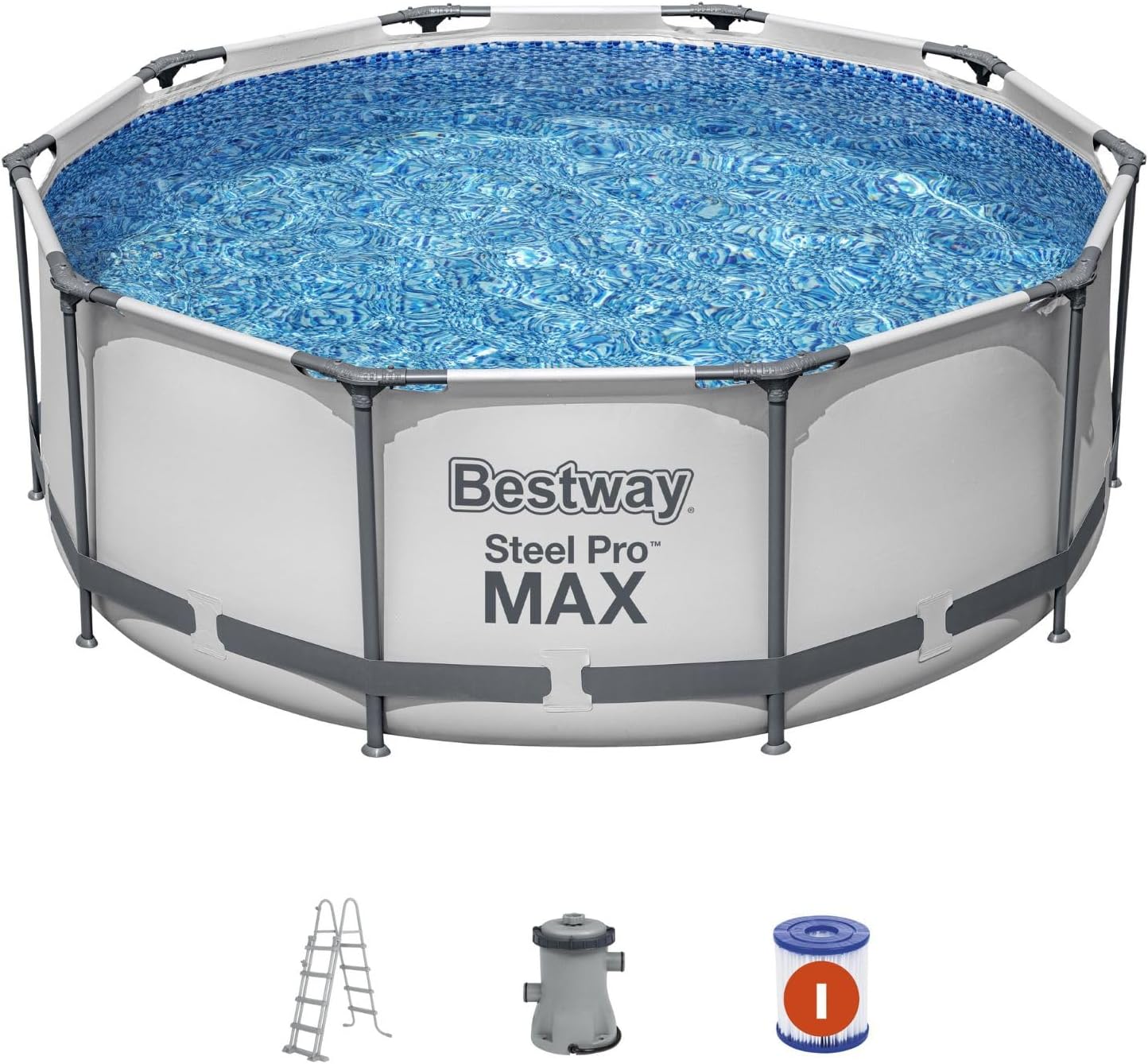 Piscina desmontable Bestway Steel Pro MAX Tubular 305x100 cm vista general