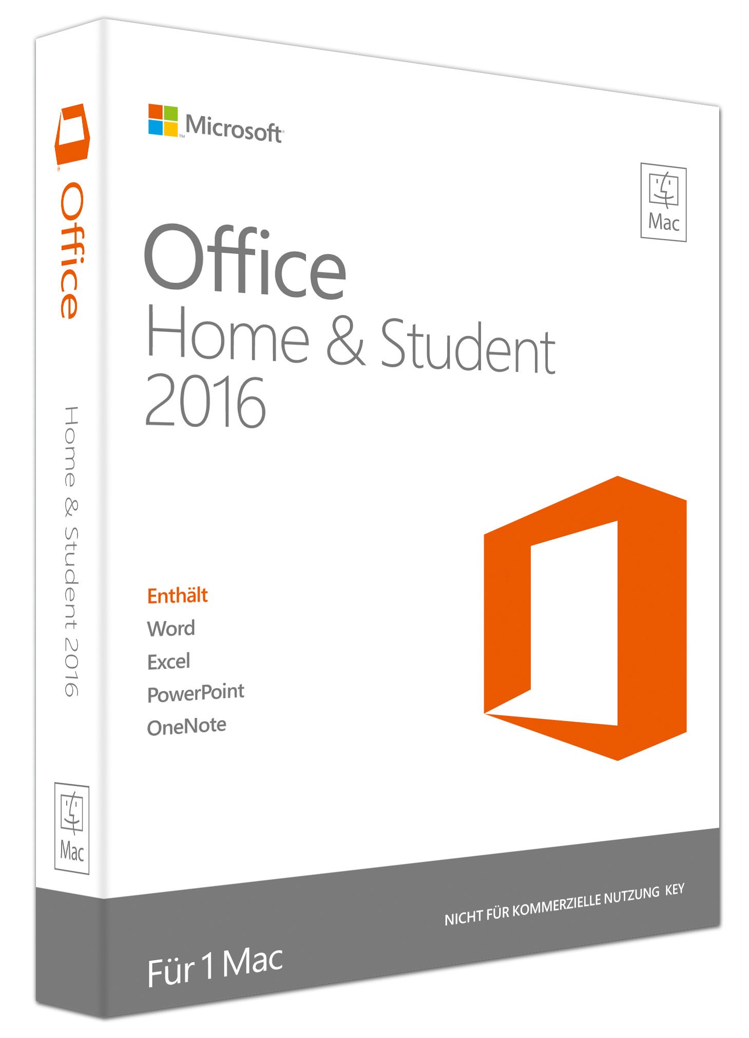Microsoft Office Mac Home and Student 2016 Product Key Card