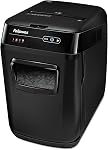 Déchiqueteuse Fellowes AutoMax 150C à coupe croisée de 150 feuilles avec protection contre les bourrages pour déchiquetage sans effort (4680001), noir