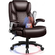 600lbs Big and Tall Office Chair,Heavy Duty Office Chair with Flip-Up Arms
