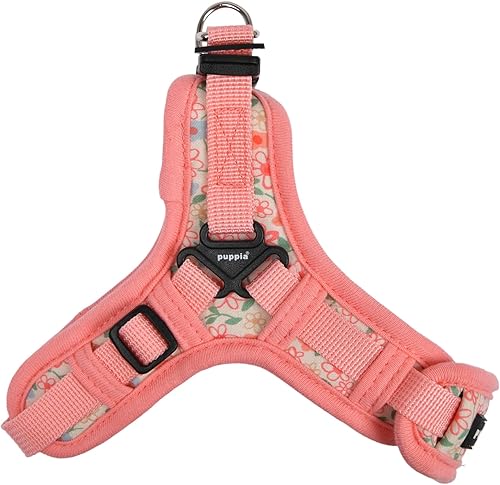 Miniatura 2 de Puppia Arnés para perro tipo X de primavera y verano, rosa indio, lila, grande