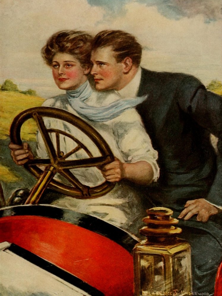 Amerykańskie typy 1912 miłość i sześć cylindrów plakat wydruk autorstwa Clarence F Underwood (24 x 36)