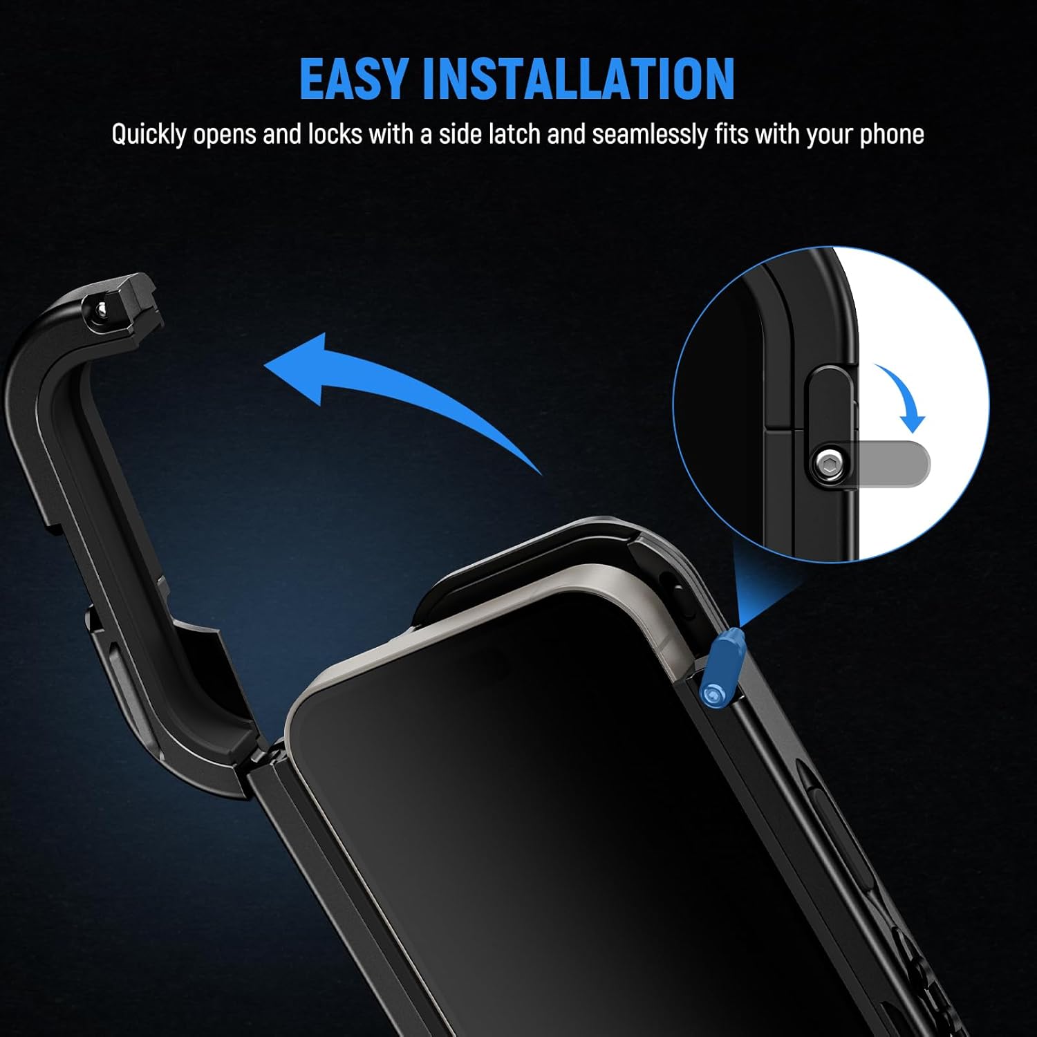 Easy installation of iPhone 15 Pro into the NEEWER PA043 cage