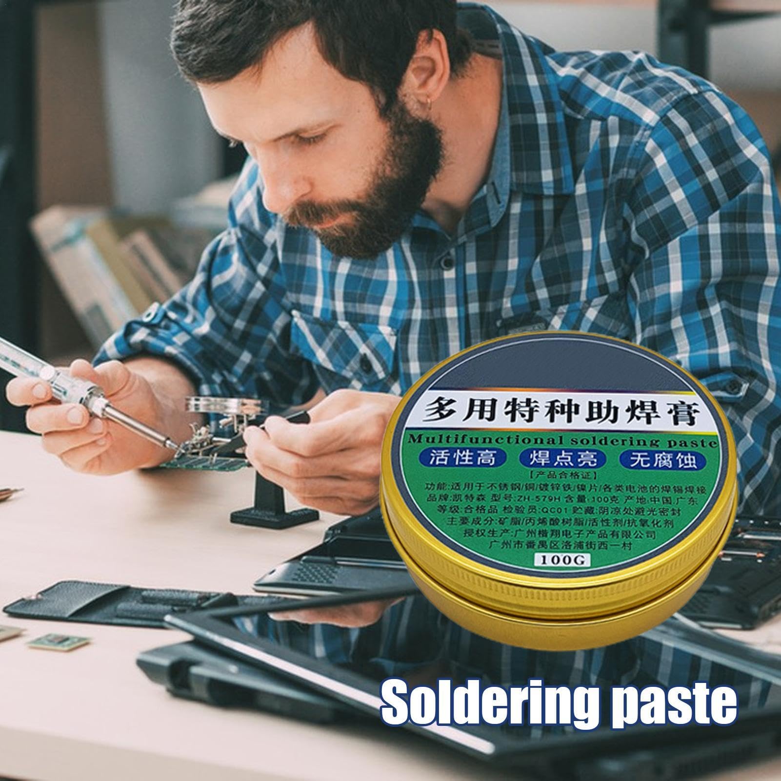 Solder Flux | Soldering Tools | Multifunctional Solder Flux Paste For Electronic Solder, Soldering Tools, Enhances Copper Wire Welding & Stainless Steel Sheets Bonding