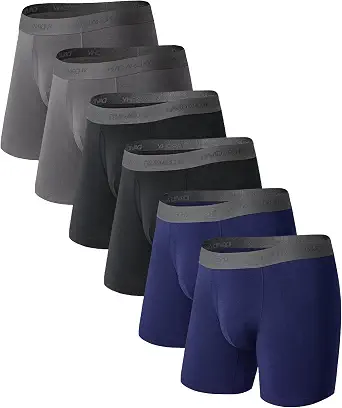 David Archy Men's Boxer Briefs - Lightweight, Breathable, Moisture-Wicking, Multipack