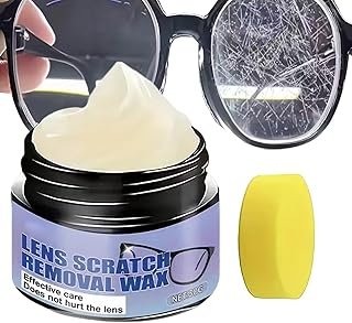 メガネ用 キズ消し - 30グラム 携帯用 反射防止クリーナー,眼鏡クリーニングワックス | サングラス・カメラ・スクリーン・車両・運転・ロードトリップ・ゴルフ・オフィス・学校・旅行・誕生日用
