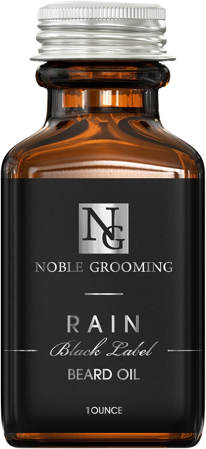 NobleGrooming Rain Beard Oil 1oz, Fragrance oil free, all natural, beard conditioner