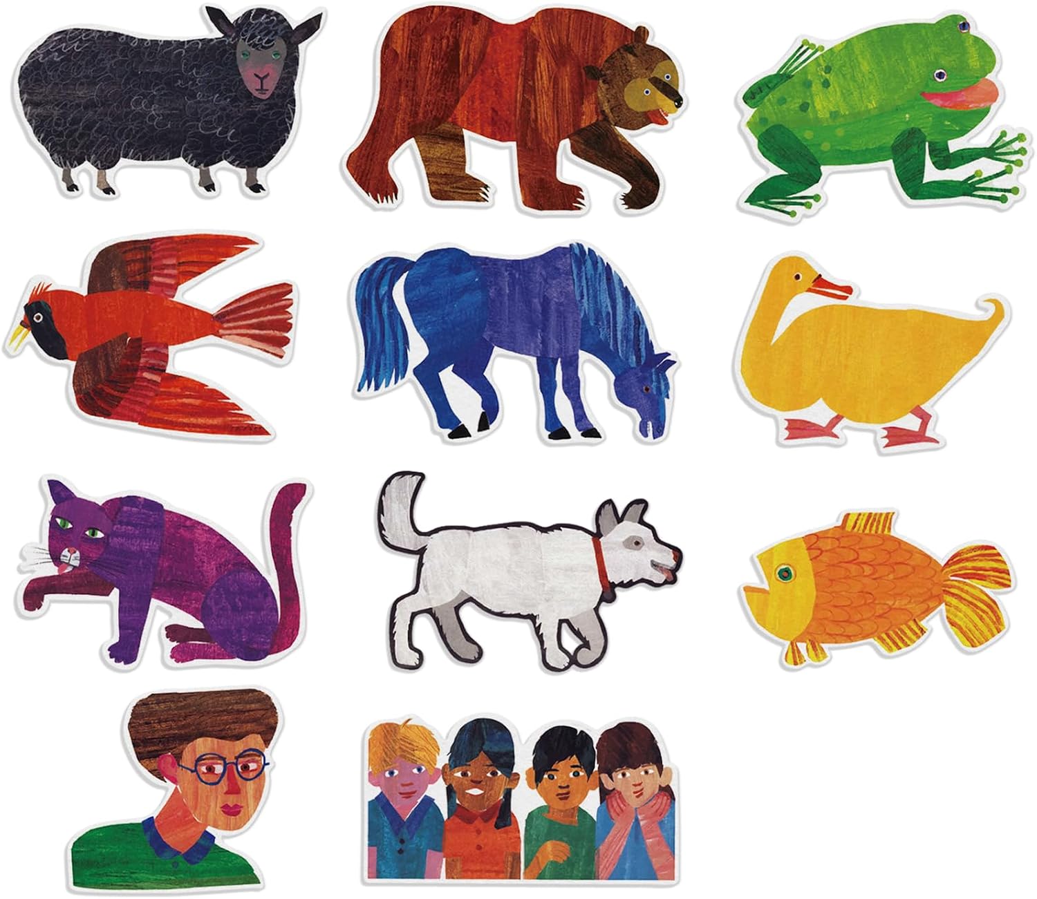 Amazon.com: Ai fsem Brown Bear Brown Bear What Do You See Felt Story ...
