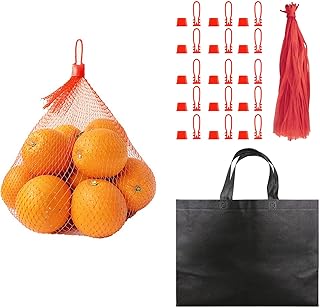 100Pcs Seafood Boiling Bags , 24 in Mesh Onion Bags , Crawfish Bags Boiling Bags , Reusable Agricultural Products Nylon Me...