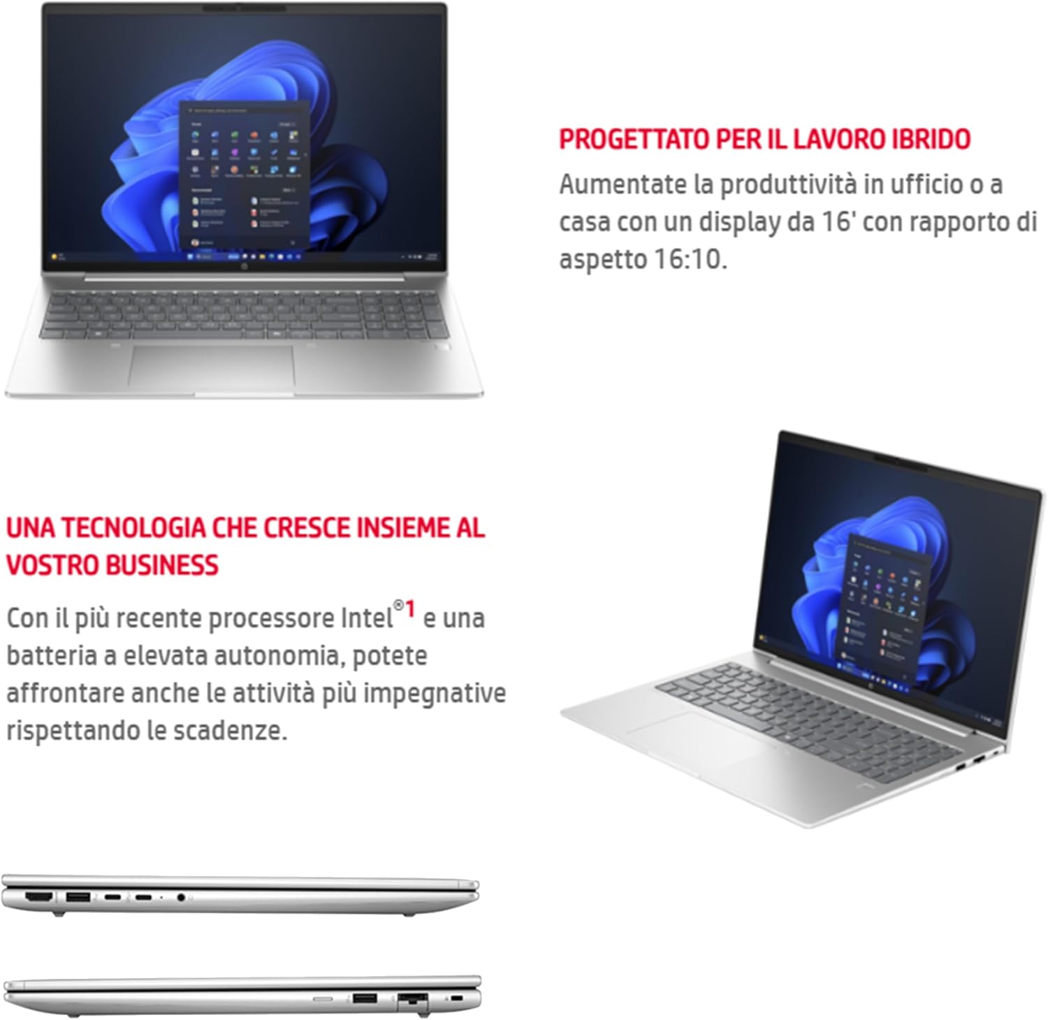 HP بروبوك 4 G1i 16 AI انتل كور الترا 7-255H، ذاكرة RAM 16GB، ذاكرة مستديمة SSD 1TB، انفيديا جيفورس RTX 3050 4GB فضي، 16.1 WUXGA، ويندوز 11 برو - موديل RTX 3050 - 16GB 2026 - view 6