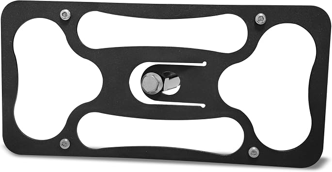 Platypus License Plate Mount Compatible with Mazda MX-5 Miata NC 2009-2015 No Drill Tow Hook Mount, Anti-Theft License Plate Bracket