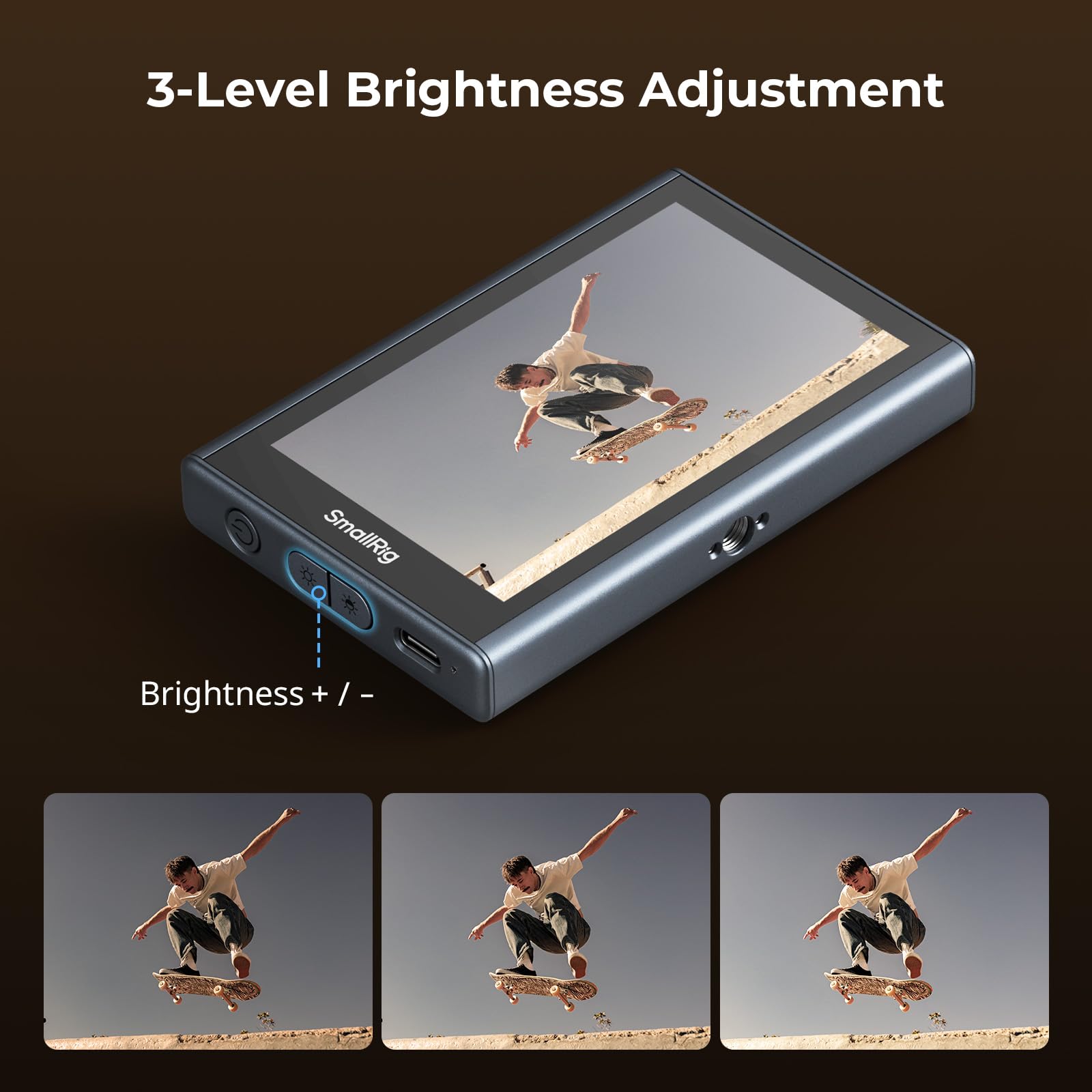 SmallRig Phone Monitor Screen with Wireless Control, 1080P Wireless Recording (Support 4K 30fps), Video Monitor with Cold Shoe Mount, Real-Time Screen Sharing, for iPhone for MagSafe - 4850