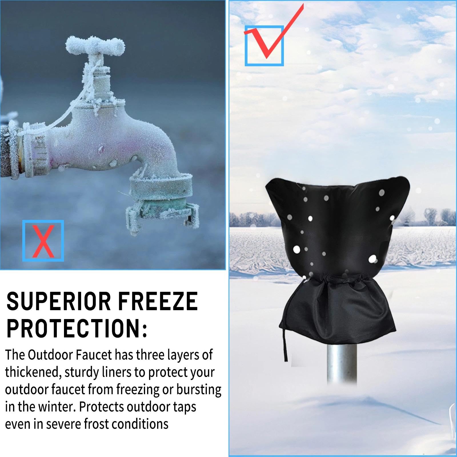 Copertura Per Rubinetto Esterno Isolata YMYNY Con Striscia Riflettente Protezione Dal Gelo Invernale Copertura Spessa Per Rubinetto Esterno Impermeabile Per Proteggere Il Rubinetto 85420330 Copertura Per Rubinetto Esterno Isolata YMYNY Con Striscia Riflettente Protezione Dal Gelo Invernale Copertura Spessa Per Rubinetto Esterno Impermeabile Per Proteggere Il Rubinetto 85420330