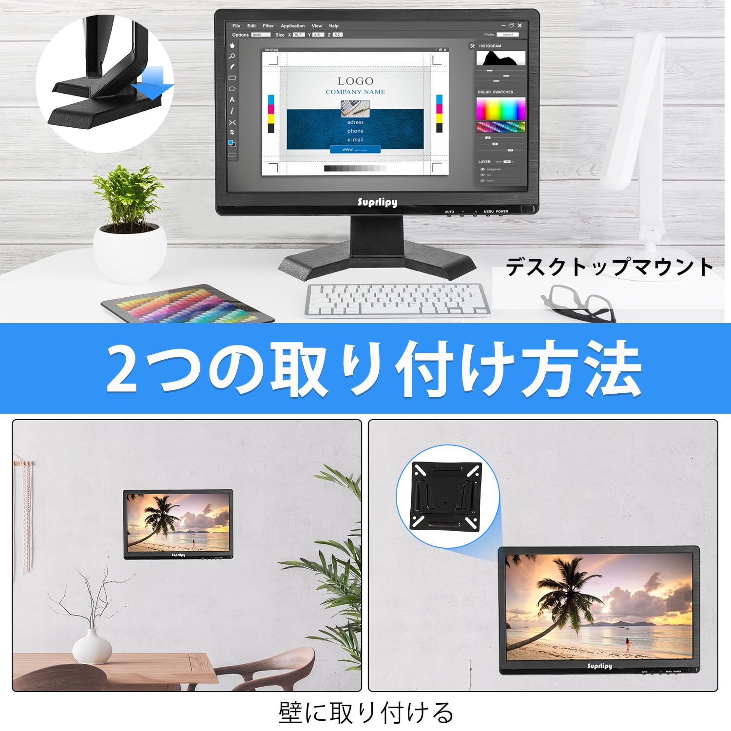 PCモニター 15.6 Amazon.co.jp: TEXNINJA PCモニター デュアルモニター 15.6型
