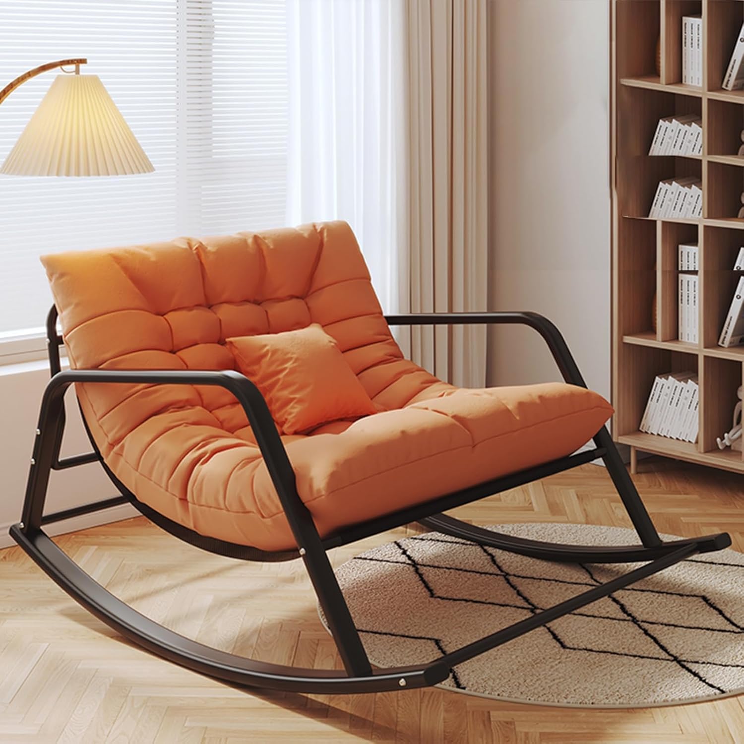 Chaise inclinable à bascule confortable pour soulager la fatigue sur le patio