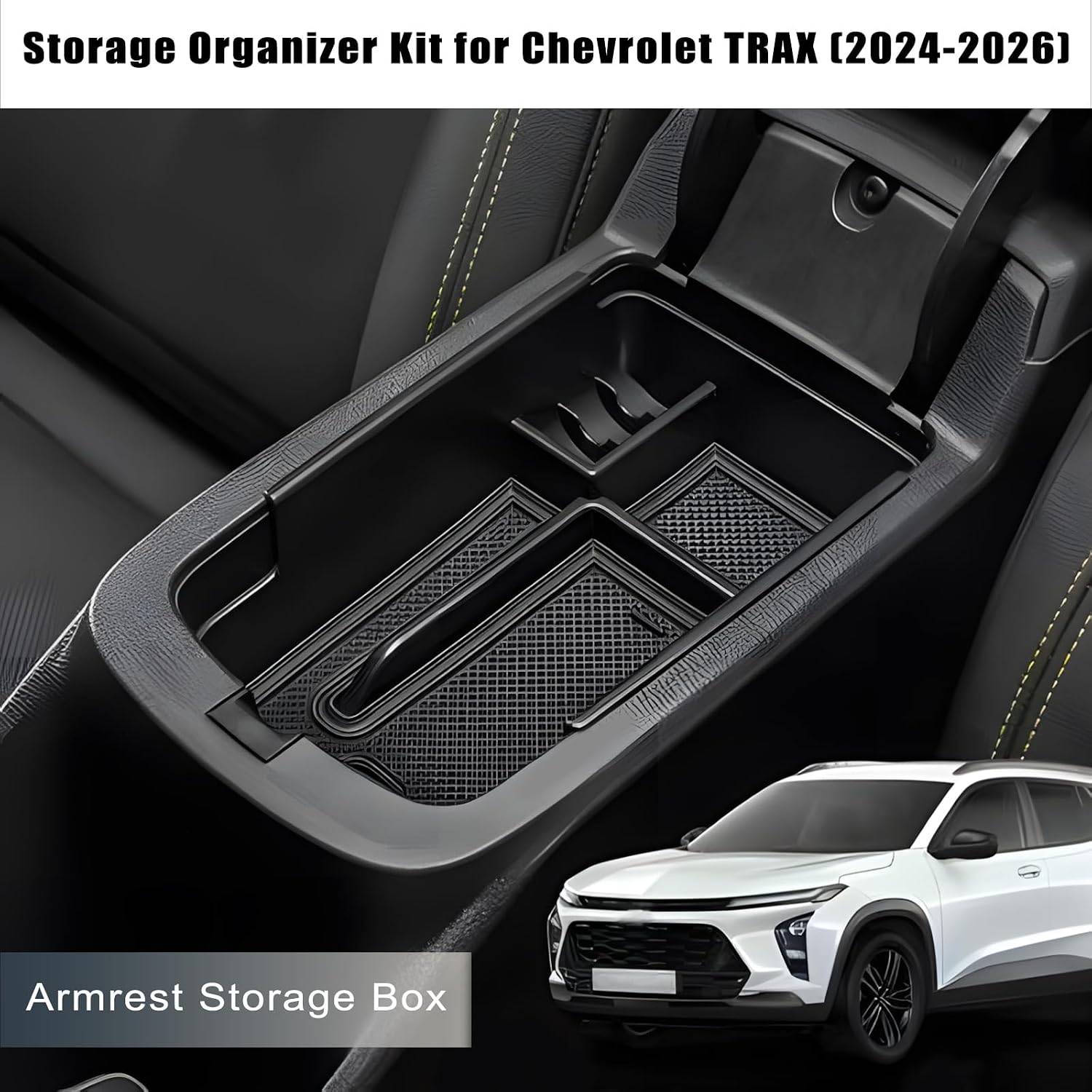 Center Console Orgainzer Kit for 2024-2026 Chevy Trax Accessories Abs