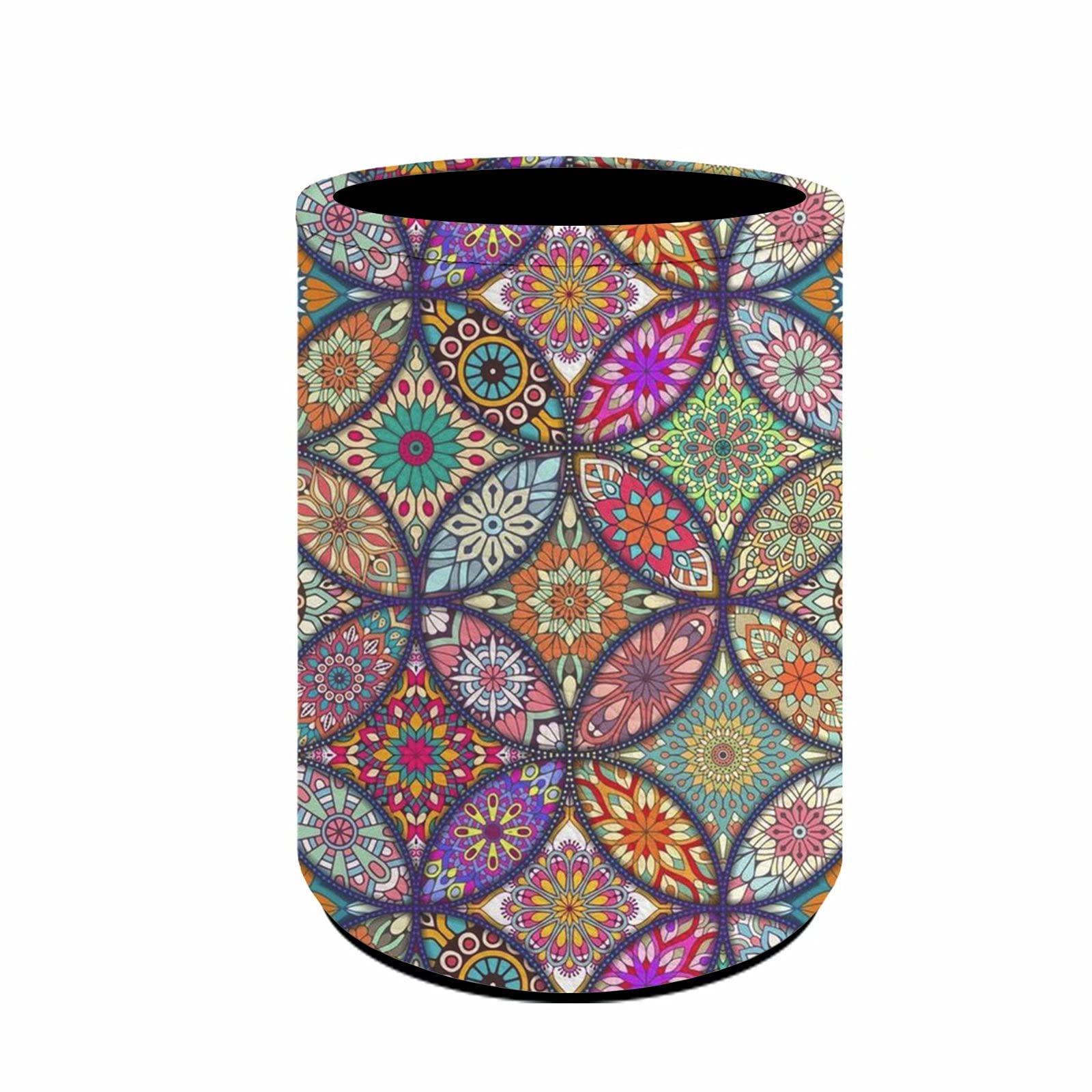 chaqlin PU Leather Pen Holder,Bohemian Style Pencil Holder for Desk Office Pen Organizer,Women Ladies Makeup Brush Holder Durable Pen Pot,Stationery Office Supplies โ image 1