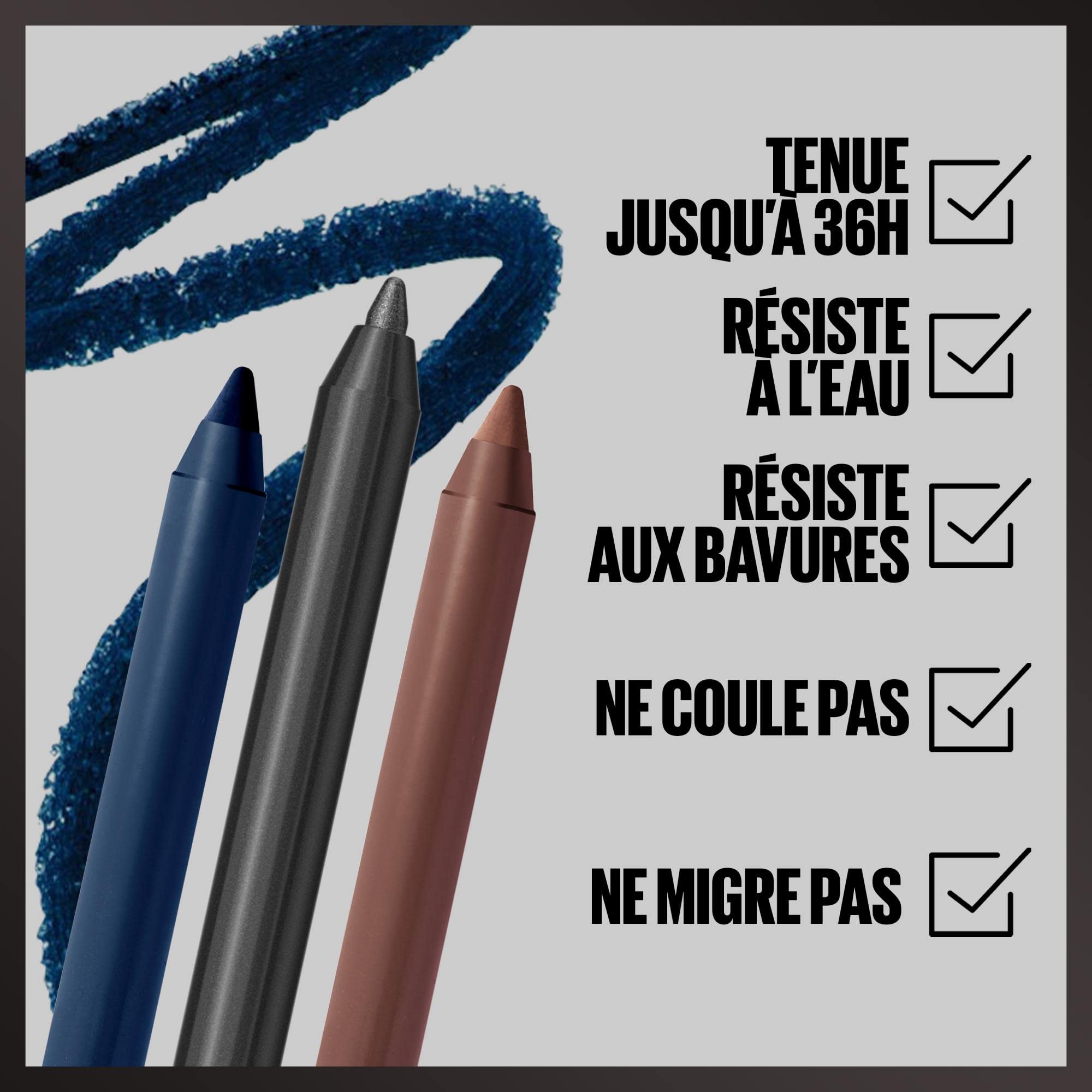 Crayon Eyeliner Gel Maybelline Tattoo Liner - Effet Tatouage Longue Tenue - Teinte Au Choix - Neuf