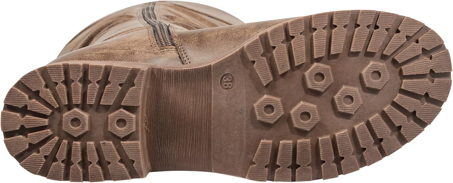 SheSole Knee High Boots Women Wide Calf with Decorative Buckle – Hidden Stretch Panel Riding Boots with Side Zipper, Chunky Low Heel & Round Toe – Stylish & Comfortable - Image 5