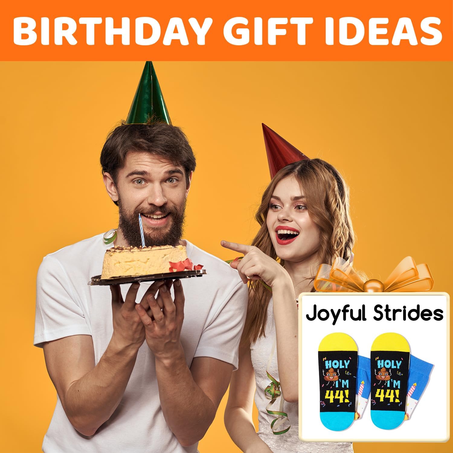 HAPPYPOP Birthday Gift Ideas - 50th Birthday Gifts for Women Man Her Him, Funny Bday Socks - Image 5