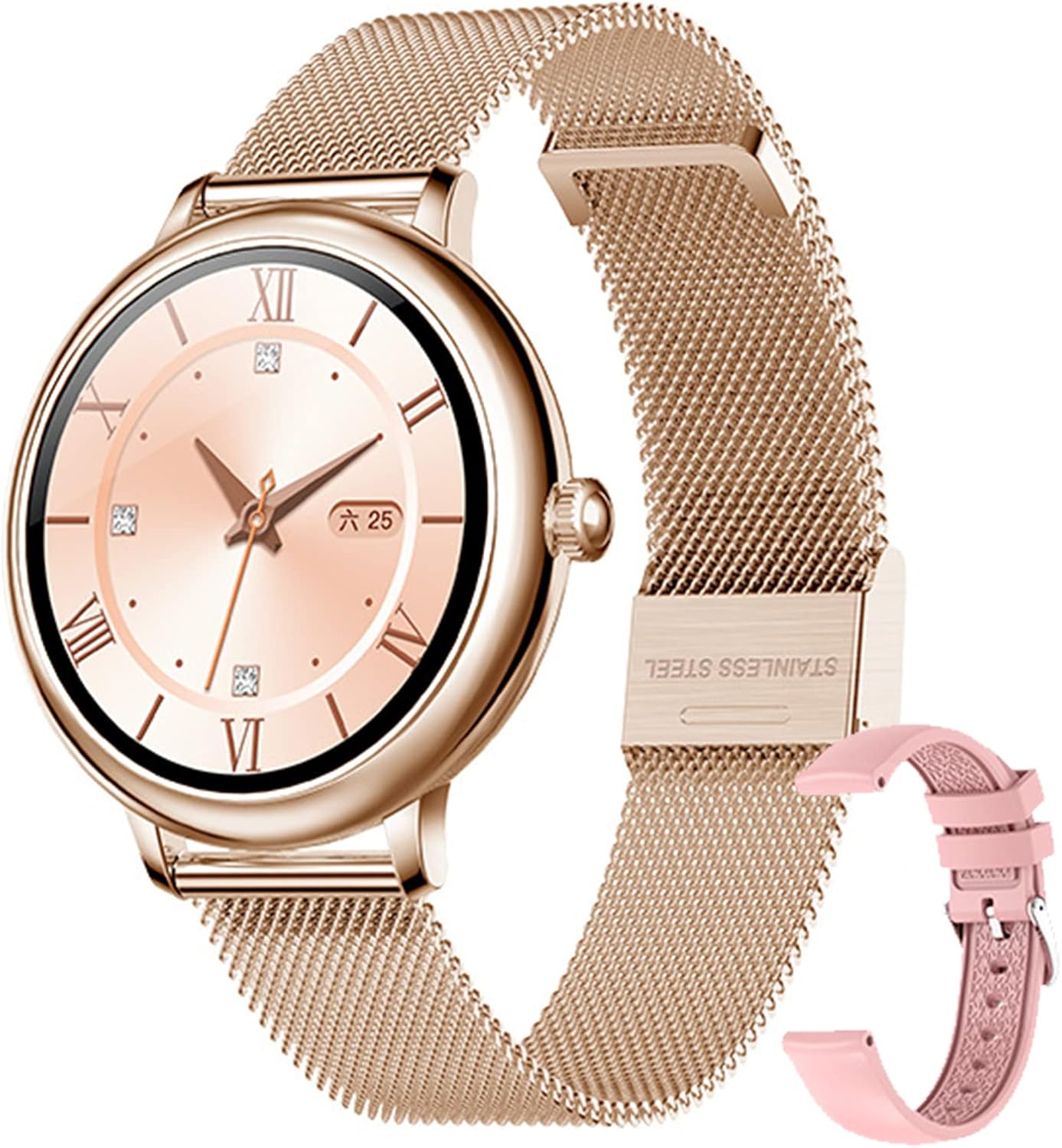 Buy HQPCAHL Smart Watch iOS Android Watches Women IP67 Waterproof Female  Physiological Cycle Reminder Smartwatch Fitness Tracker Watch with Heart  RateSleep Monitor Steps Calories Counter,Gold Online in Turkey. B09WJ9GWZ7