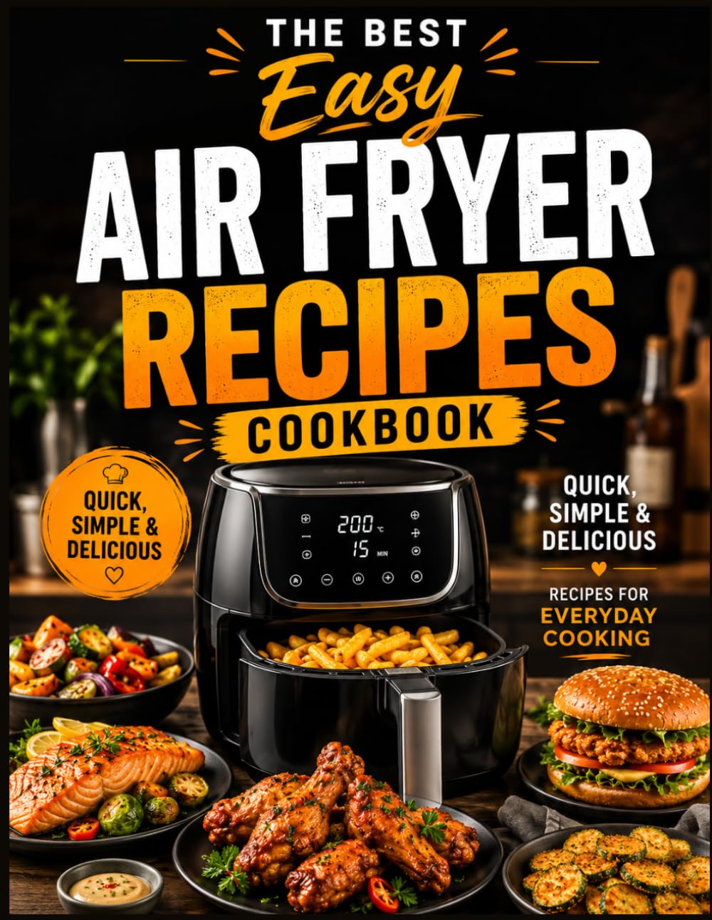 The Best Easy Air Fryer Recipes Cookbook: A Complete Guide to Quick and Easy Air Fryer Cooking with Healthy Recipes, Family-Friendly Meals, Crispy Appetizers, Tasty Snacks and Simple Weeknight Dinners
