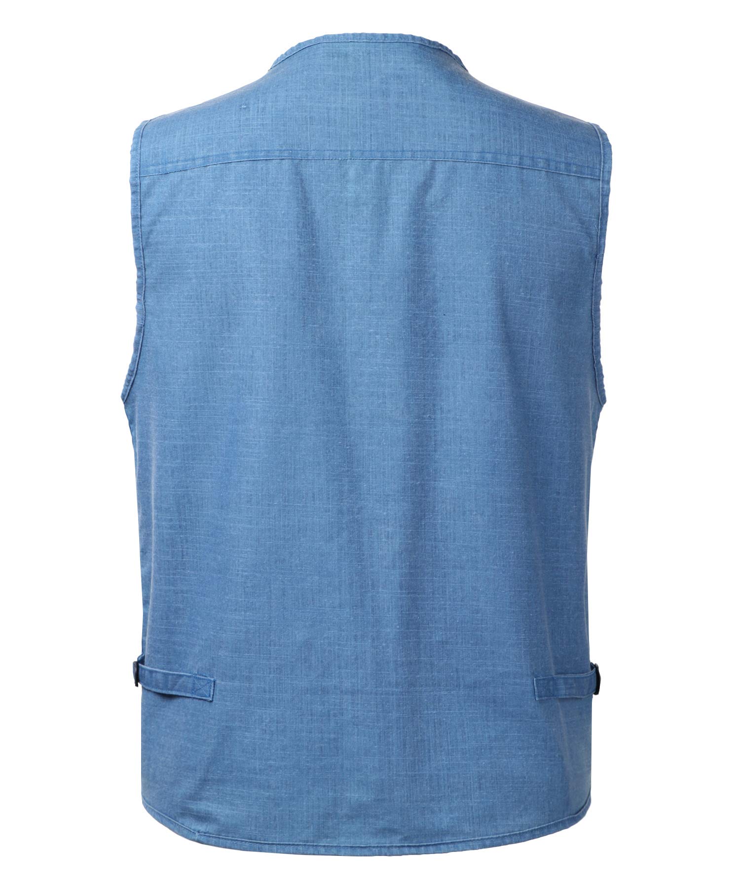 Gilet da Pesca da Uomo con 16 Tasche Veste Leggero Traspirante Panciotto ad Asciugatura Rapida per la Fotografia di Pesca in Campeggio Camping