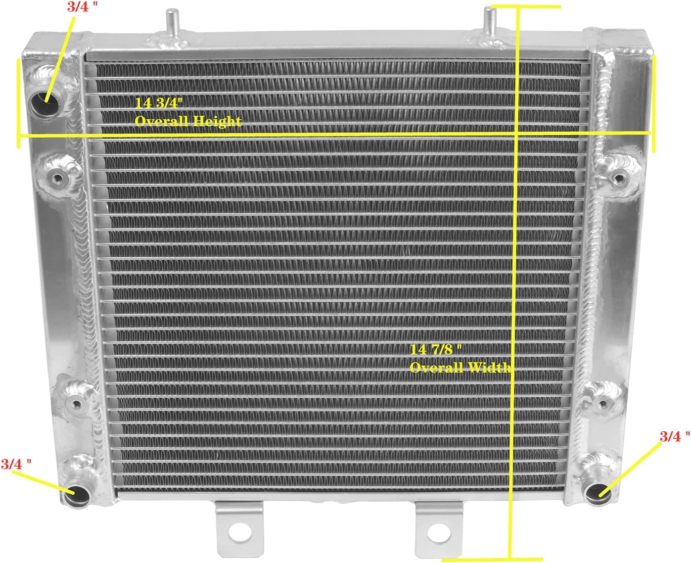 All Aluminum Radiator For 2004-2008 Polaris Sportsman 400/450/500/500 HO/EFI/HO EFI