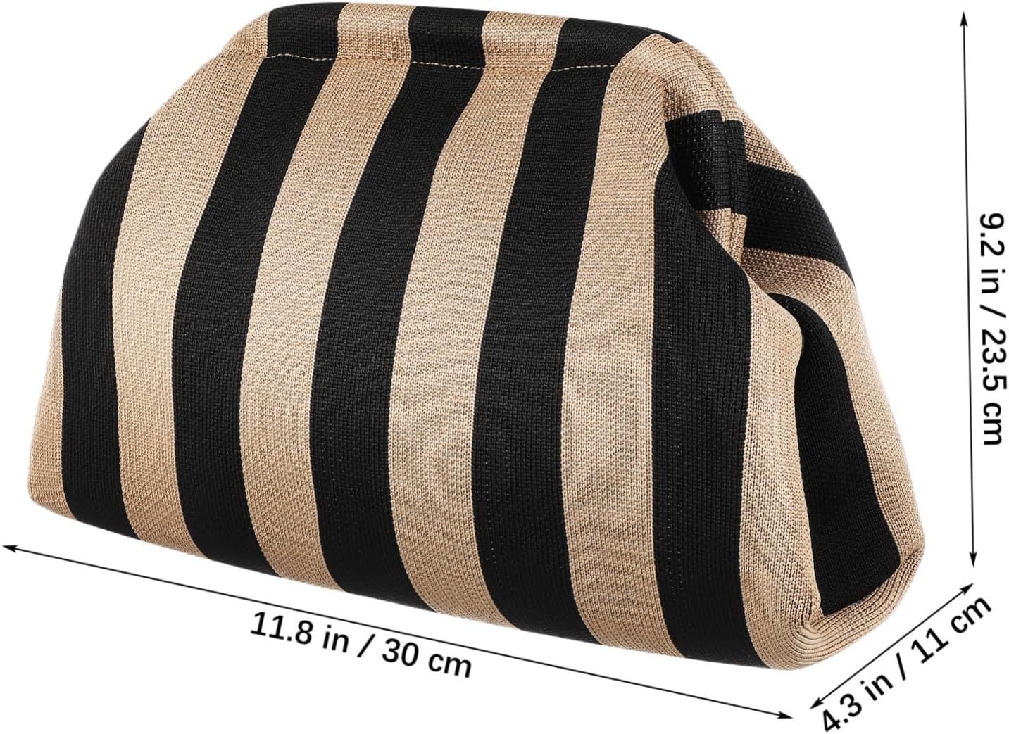 VALICLUD Clutch Bag for Women Elegant Handbag Fine Craftsmanship Multi-functional Design for Daily Use for Dinner Parties and Special Occasions and Striped