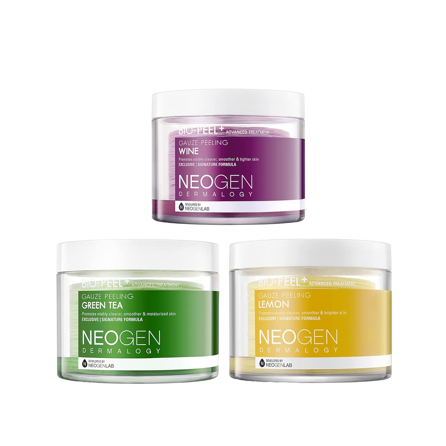 NEOGEN DERMALOGY Bio-Peel Gauze Peeling Pad Collection - Exfoliating & Cleansing Peeling Pad with PHA - Korean Skin Care