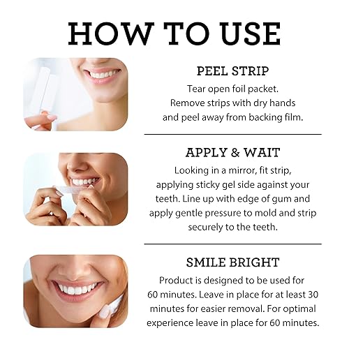 Miniatura 7 de GuruNanda Advanced Oil Pulling con raspador de lengua y tiras blanqueadoras de dientes, 7 tratamientos con 14 tiras, tiras seguras para esmalte para