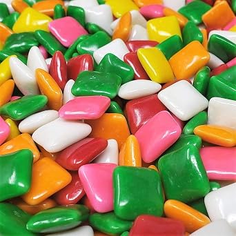 Candy Retailer Chicles Assorted Fruit Flavored Tab Chewing Gum 1 Lb