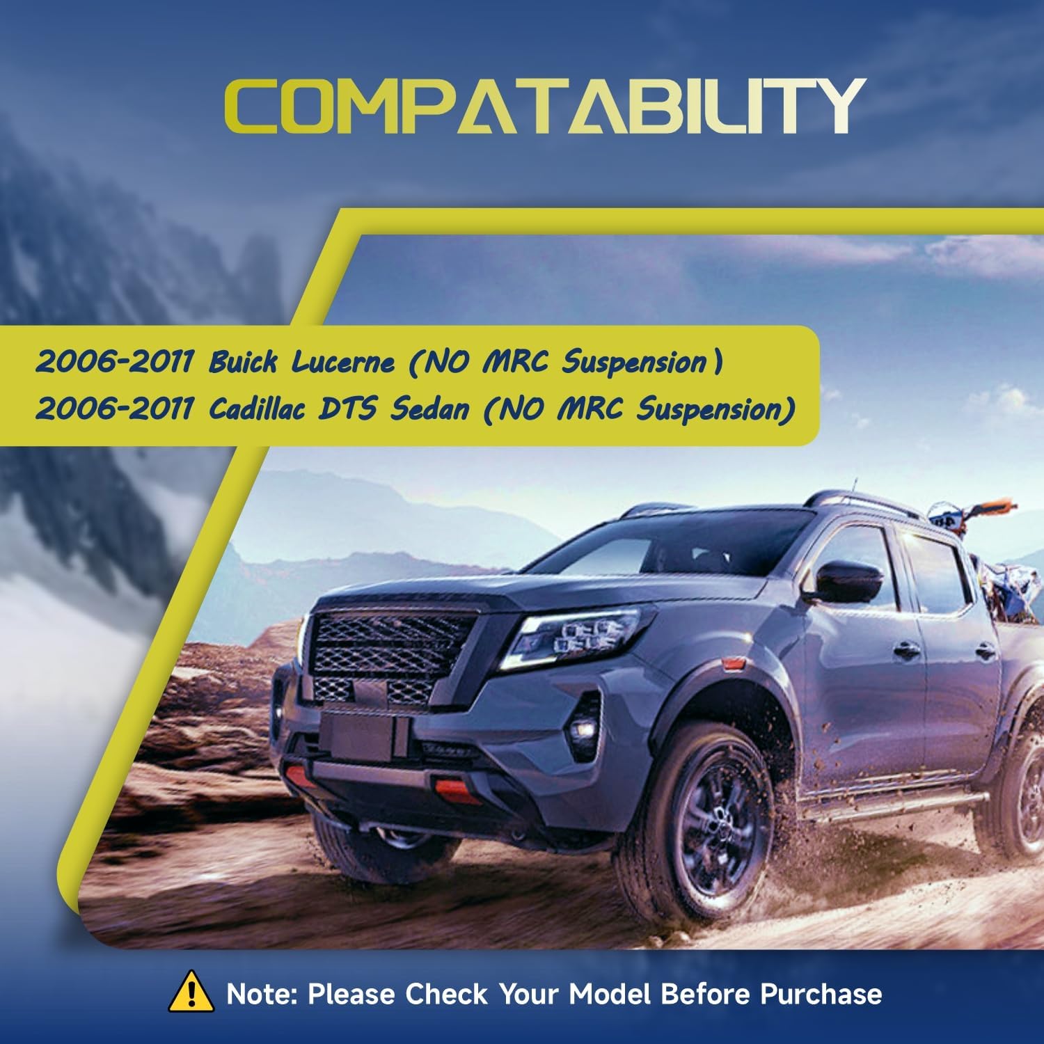 Vextone - Front Struts Shocks Complete Assembly - Fit for 2006-2011 Buick Lucerne, Cadillac DTS Sedan (NO MRC Suspension) - Replace 172321 Ready Shocks (Set of 2)