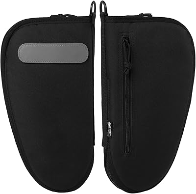 DBTAC Pistol Rug Case | Tactical 1x Handgun Firearm Shooting Padded Case with Lockable Zipper, Removable & Reflective Patch (8.5