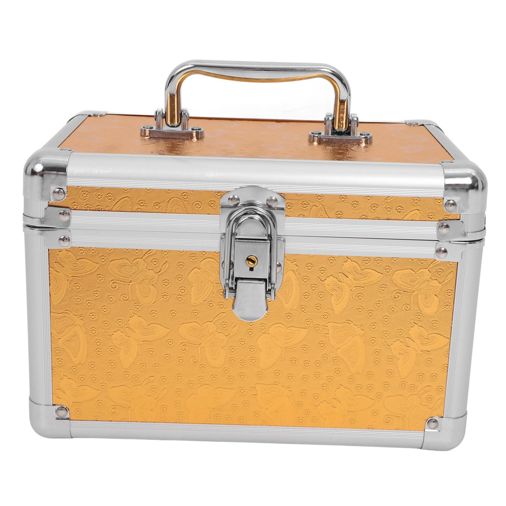 Boîte de rangement robuste Ipetboom en aluminium avec poignée portable