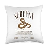 Burmese Python Modern Reptile Keeper Streetwear Throw Pillow